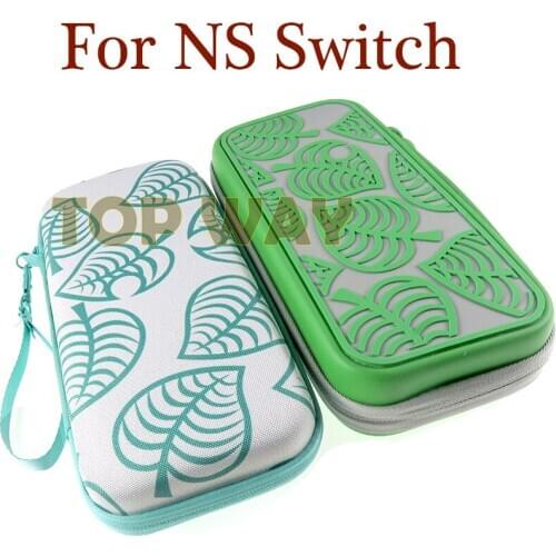 New For Nintend Switch Lite Bag Storage Green Leaf Storage Carry Case with Lanyard for Nintendo Switch Switch Lite