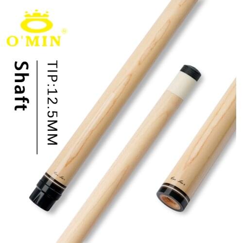 O‘MIN Shaft Maple Technology Shaft Embedded Carbon Fiber Tube 12.5mm Tip 3/8*8 Radial Pin 74.5cm Single Shaft Billiard Pool Cue