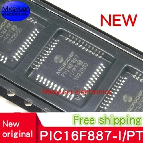 5pcs~50pcs New original PIC16F887-I/PT PIC16F887 16F887 QFP IC MCU 8BIT 14KB FLASH 44TQFP