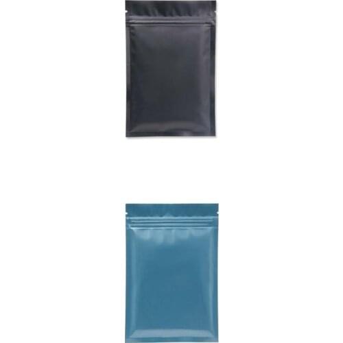 12*18 cm plastic bag Mylar Aluminum Foil Zipper Bag for Long Term food storage and collectibles protection two side colored