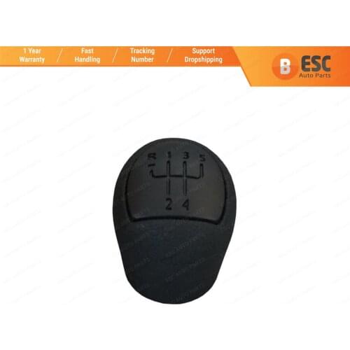 ESC Auto Parts ESP555 5-Speed Gear Shift Stick Knob 8200568122 Black For Renault Clio Kangoo Twingo Dacia Logan Made in Turkey