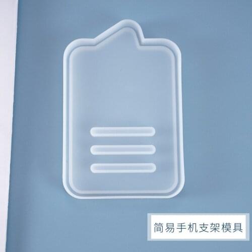 Diy Crystal Glue Drop Mould Mobile Phone Bracket Simple Pendulum Decoration Silicone Mould Wholesale Molds