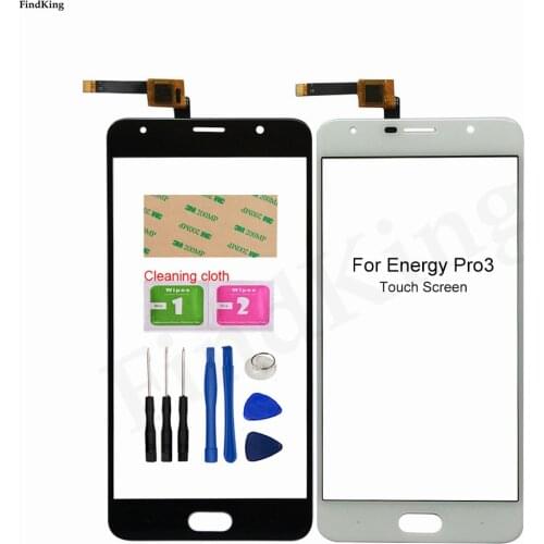 Phone Touch Screen Front Glass For Energy Pro3 Pro 3 TouchScreen Touch Screen Sensor Digitizer Panel Tools Adhesive