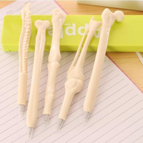 500 pcs/lot Syringe Pen Writing Supplies Bone shape ballpoint pens Wholesale New creative gift school supplySL5048