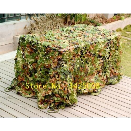 Sunshade cloth Outdoor Hunting Camping Woodlands Forest Camouflage Camo Net Military Car Shade Cloths Cover Various Size