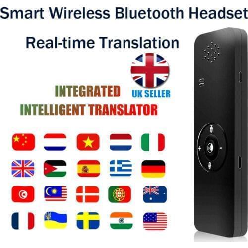 T11 Smart Translator Bluetooth Real Time Multi-Language Translation Instant Voice Learning Travel Business Translators
