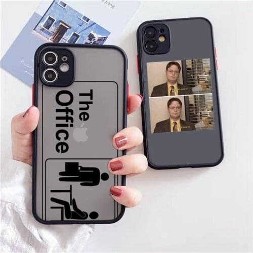 The Office TV show funny America Phone Case Matte Transparent for iPhone 7 8 11 12 s mini pro X XS XR MAX Plus Clear mobile bag