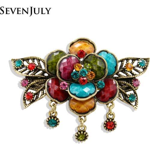 Crystal Rhinestone Acrylic Flower Barrettes Women Hairpin Headwear Hair Jewelry Accessory