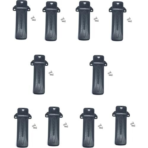 Lot 10PCS KBH-10 Belt Clip for KENWOOD TH-D7 TH-D7A TH-D7AG TH-D7E TH-F6 TH-F6A TH-F7 TK-2207 TK-2306 TK2206 TK-2212 Radio