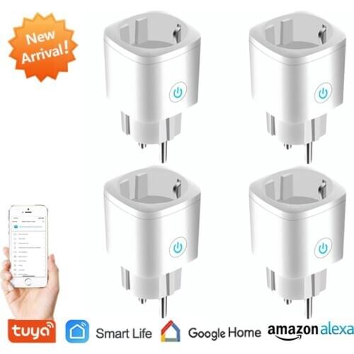 10/1Pcs Wifi smart plug 16A EU WiFi Socket With Timing APP Control,Compatible Alexa Google Home IFTTT Voice Intelligent Control