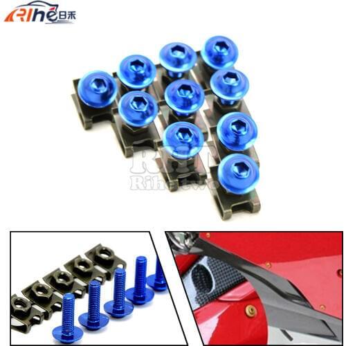 10 pieces 6mm motorcycle fairing body screws for HYOSUNG GT650R GT 650 R GT650 R GT 650 R 2006-2009 2007 2008 kawasaki er6n z800