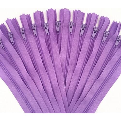 10 tablets. Light purple 35 cm (14 inches) nylon zipper, sewer tailor, handmade and FGDQRS