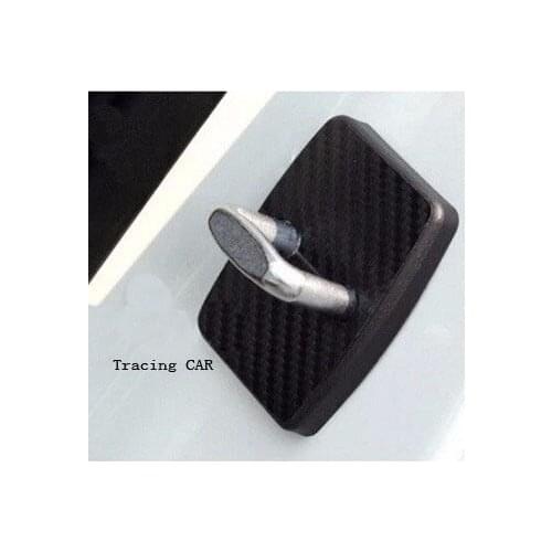 4pcs/Set Car Door Lock Cover Carbon Fiber Cap Protective for BMW X1 X3 X5 X6 M3 M5 325 328 F30 F35 F10 F18 GT 5 6 7 Series
