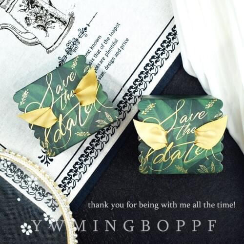 5PCS Ins Party Decoration Accessories Square Candy Box Packing Box Wedding Souvenir Paperboard Box For Packaging