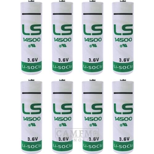 8PCS LS14500 Water/Electricity/Gas Meter Memory Back-up Battery ER14505 XL-060F AA 3.6V Lithium Battery for SAFT