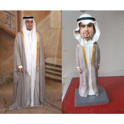 Fantasy Custom Handmade Real Man Dolls Traditional Arabic Costumes Arab Man Figures Interesting Artworks Precious Friends Gifts