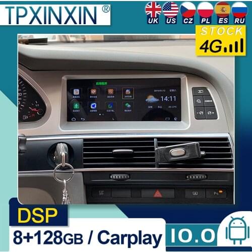 For Audi A6L 2005-2009 Android 10 Car Stereo Car Radio with Screen Car GPS Navigation Tape Recorder Head Unit