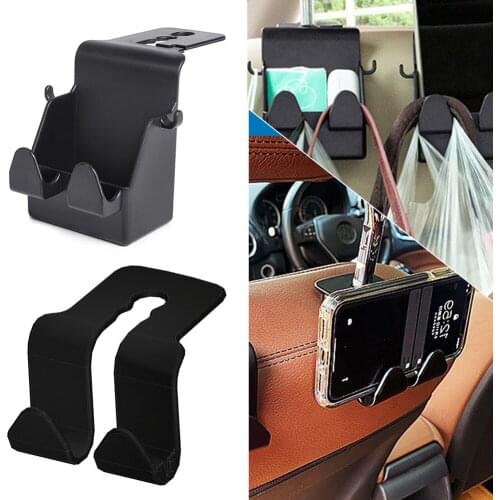 Car Backseat Organizer Headrest Hook Hanger Seat Back Organizer Hook Universal Storage Multi-purpose Creative Hook Accessories