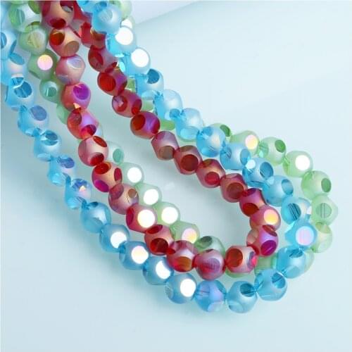 Beads Factory Round beads 8mm Matte Glass Beads Bulk