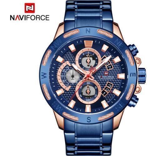 NAVIFORCE Brand Mens Watches Luxury Fashion Sport Watch Digital Quartz Men Military Wristwatch Clock Male Relogio Masculino 9165