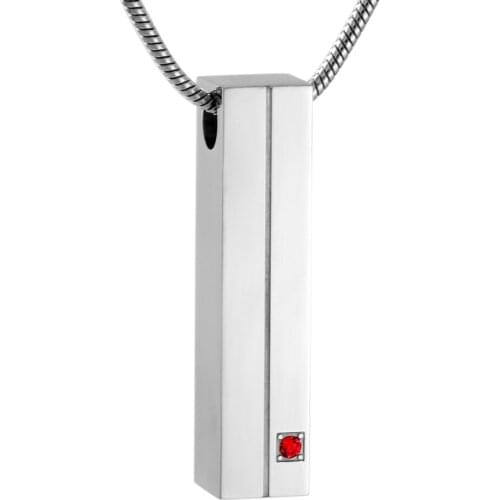 CMJ9581 Popular Birthstone Cremation jewelry urn necklace Ashes Pendant Stainless Steel keepsake urns jewley for ashes