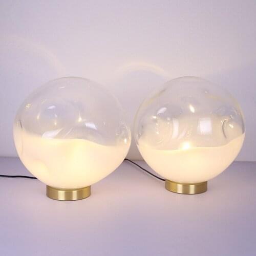 Europe nordic led stone led glass abajur de mesa deco maison led table lamp dining room lamp