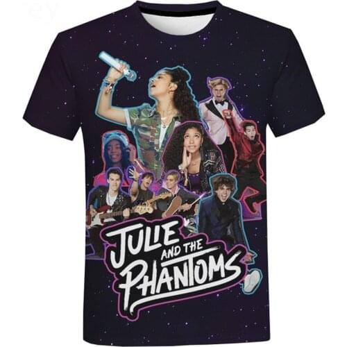 Summer Men Women Hip Hop Tee Tops Julie And The Phantoms 3D Printing T-Shirt Girl Boy Streetwear Birthday Party Gift Cool Tshirt