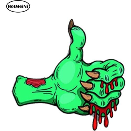 HotMeiNi 13cm x 13cm Car Styling Vinyl Stickers ZOMBIE Hand Cool Auto Moto Bike Car Van Truck Tuning Waterproof Accessories