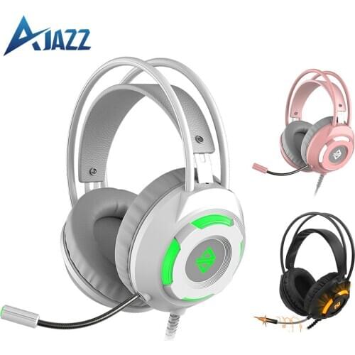 Ajazz AX120 Gamer Gaming Headset Noise Cancelling Headphones with Mic 7.1 Surround Stereo Sound Earphones for PC PS4 XBox Laptop