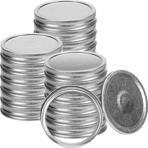 Mason Jar Lids and Rings for Ball Canning Jars Wide Mouth, Split-Type Lids Leak Proof, Reusable Canning Jar Lids Caps