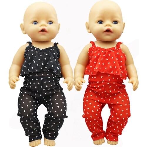 Fashion Suit Doll Clothes Fit For 17inch born Baby Dolls Clothes for 43cm Doll Accessory Baby Girl Gifts