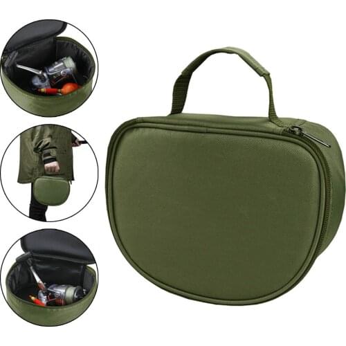 Padded Fishing Reel Cases Large Capacity Outdoor Tackle Bag With Handle Multi-Purpose Oxford Cloth Line Lures Hook Handbag Pesca
