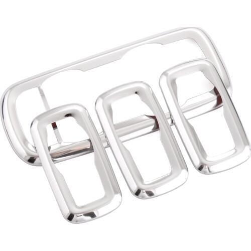 4pcs Stainless Steel Trim Window Lifter Switch Decoration Refires Regulator Panel Cover For Ford Ecosport Fiesta Car Accessories