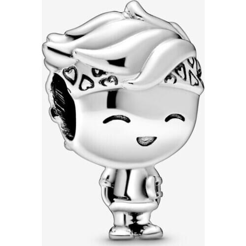 Fits Pandora Bracelet Original 925 Sterling Silver Boy Teenager Charm Beads for Jewelry Making Charmsy Berloque Argent