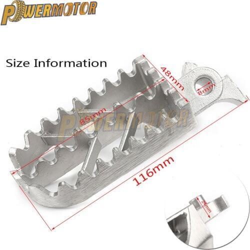Motorcycle Stainless Steel Foot Pegs Foot Peg Footrests Footpeg Front For Harley Honda Kawasaki Yamaha Suzuki Pit Dirt Bike