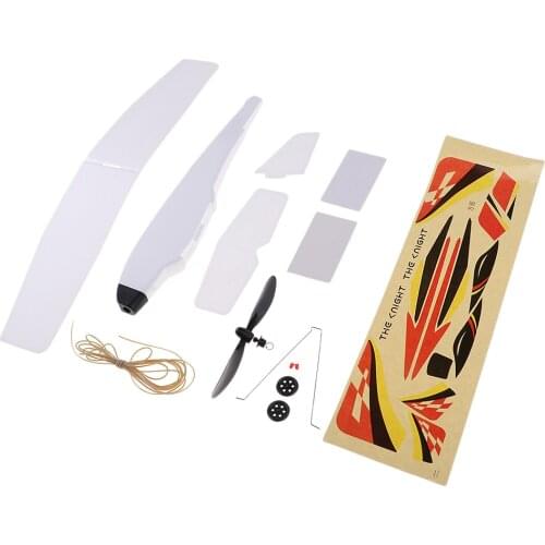 Rubber Band Elastic Powered Plane Police Knight Aircraft Outdoor Flying Toys