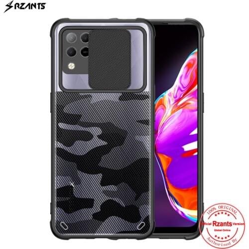 Rzants For Infinix Hot 10S Case Hard [Camouflage Lens] Camera Protection Hlaf Clear Cover