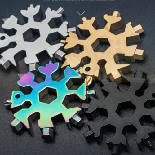 High Carbon Steel Multifunctional Snowflake Tool Wrench Can Jar Bottle Beer Opener Kitchen Gadgets 2020 Kitchen Accessories