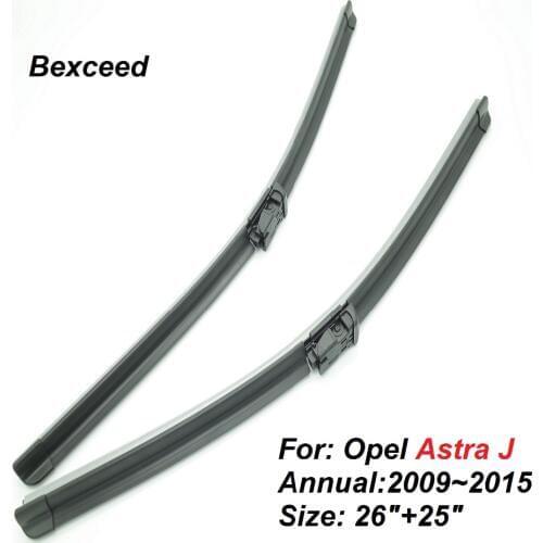 Wiper Blade 26"+25" for Opel Astra J High Quality Bexceed of Car Windshield Windscreen 2009 2010 2011 2012 2013 2014 2015