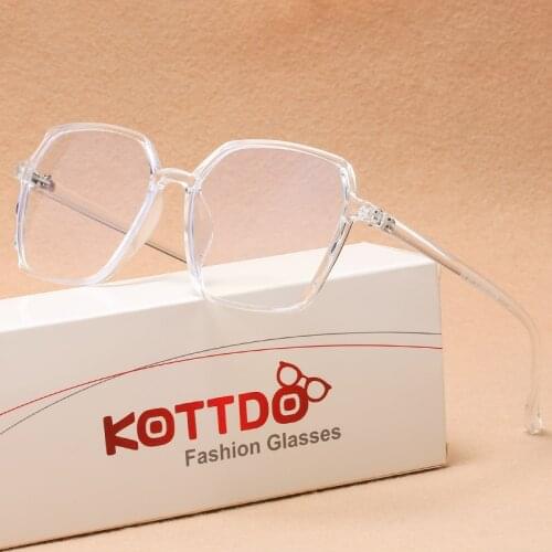 Vintage Women Men Transparent Eyeglasses Optical Anti Blue Light Myopia Glasses Frame Classic Spectacle Eyewear Square