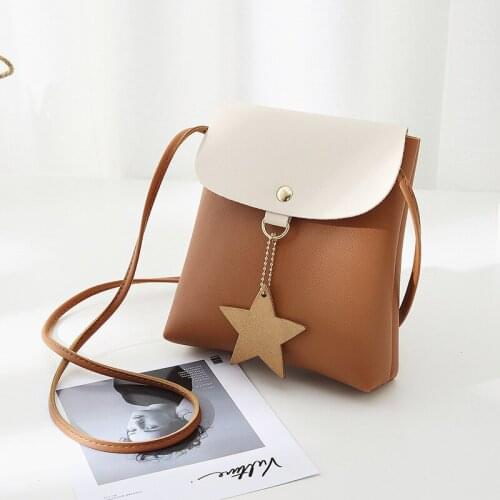 Exquisite fashion ladies shoulder bag PU leather ladies messenger bag magnetic buckle shoulder bag clutch bag mobile phone bag