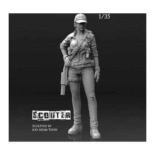 1/35 (50mm) Resin Kits modern female soldiers were mercenaries resin self-assembled A-031