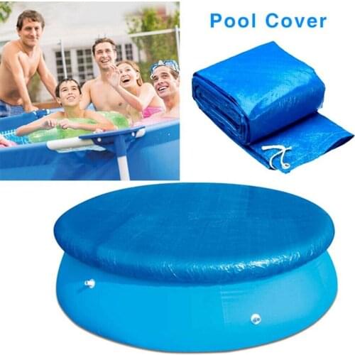 1 *Swimming Pool Cover 4/5FT Pool Stairs Cover Swimming Tub Round Solar Home Outdoor Bubble Blanket Pool Accessories Parts