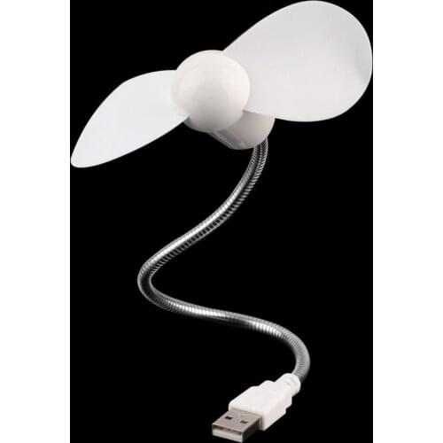 1pc Flexible Mini USB Cooling Fan Cooler for Laptop Desktop PC Computer Portable Fan Low Noise and Low Power Consumption