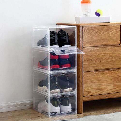 1Pcs Plastic Shoe Box Transparent Drawer Case Dustproof Shoes Storage Container Storage Box for toys Shoes Box Shoe Storage Orga