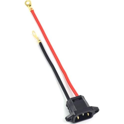 1pc E-bike Car Motorcycle 2.5-Pin Way With Wire Plug Socket Charger Interface Electric Vehicle Scooter Cable Wire Connector