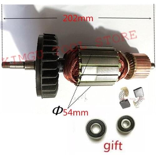 AC220-240V Armature Rotor Anchor for Replacement MAKITA GA9020 GA9020S GA7020 GTPSE 517794-5 517793-7 Motor Angle Grinder