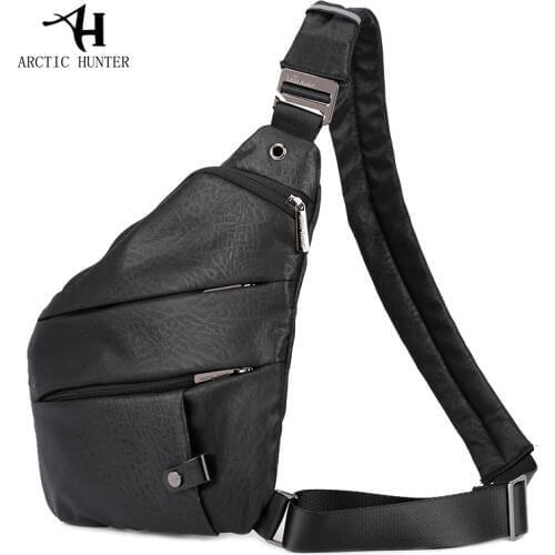 Brand Male Messenger Bag Shoulder Bags Men Hidden Chest Pack Mens Retro Crossbody Bag Cool Motorcycle Sling Bag