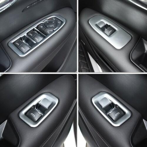 4PCS/SET Decorated Window /Glasses Switch Frame For Cadillac XT5 Z2EA1358