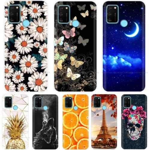 For Honor 9A Case Silicone Cover Honor9A Case Cute TPU Back Cover Phone Case for Honor 9 A Honor9A MOA-LX9N Bumper Bags 6.3 inch